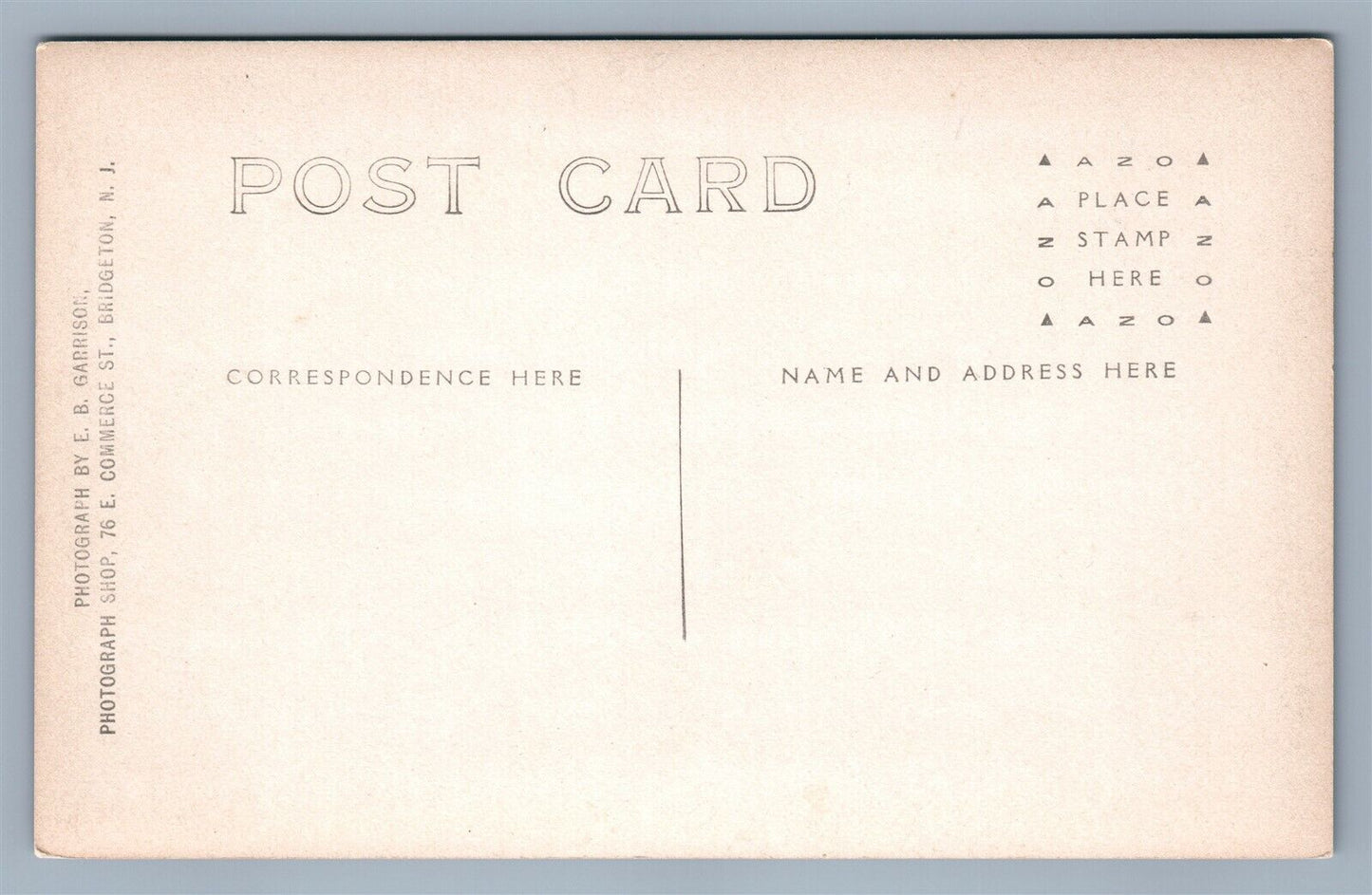 BRIDGETON NJ RACEWAY CITY PARK ANTIQUE REAL PHOTO POSTCARD RPPC