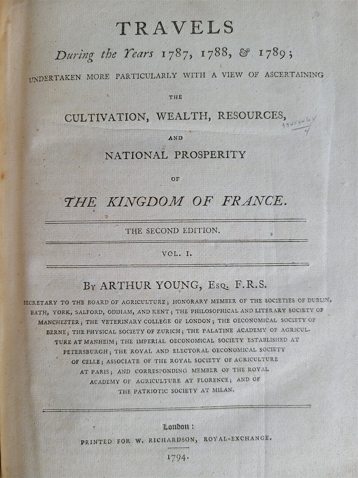 1794 TRAVELS in KINGDOM of FRANCE antique 2 VOLUMES ILLUSTRATED w/ MAPS