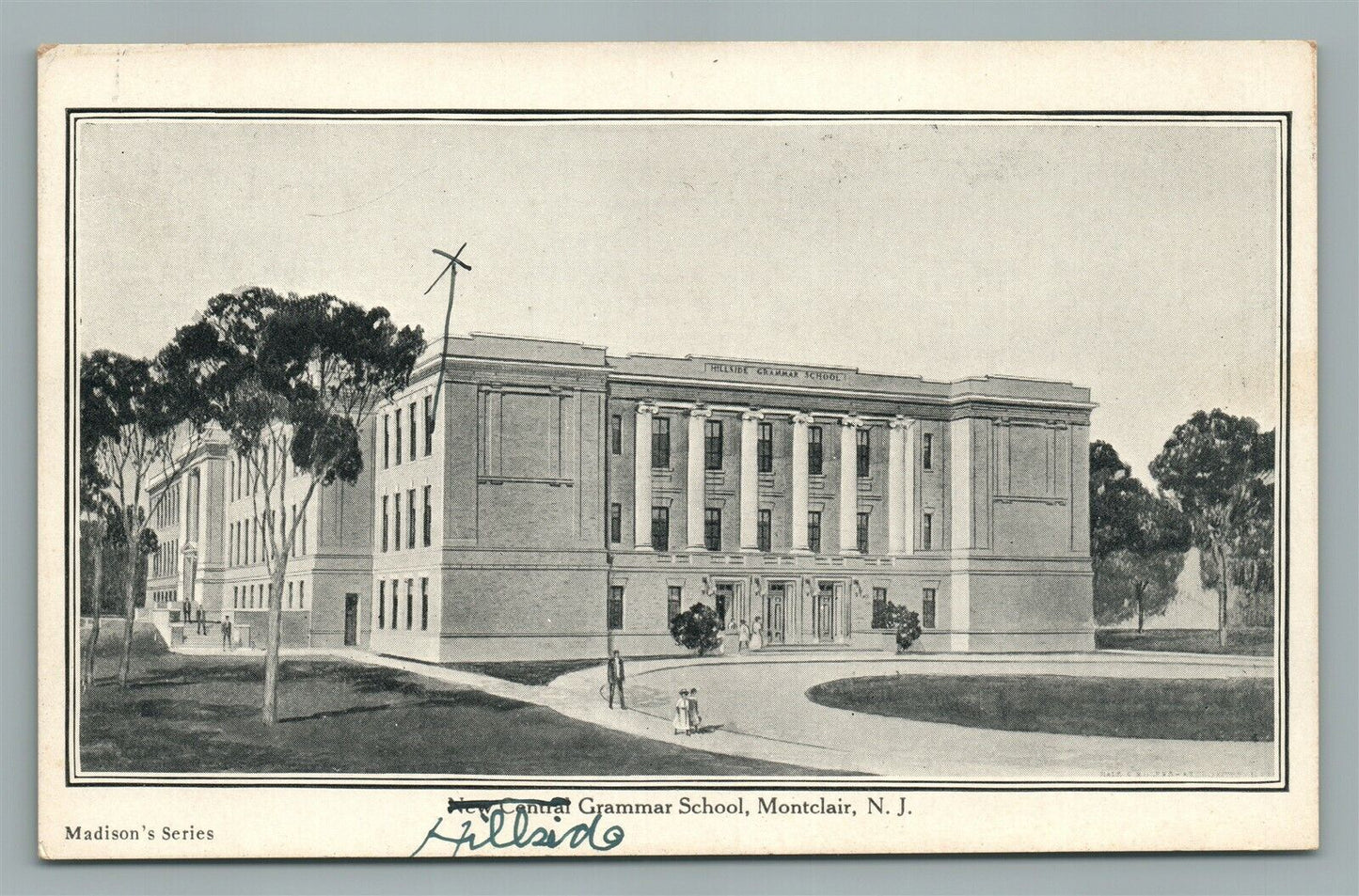 MONTCLAIR NJ GRAMMAR SCHOOL ANTIQUE POSTCARD