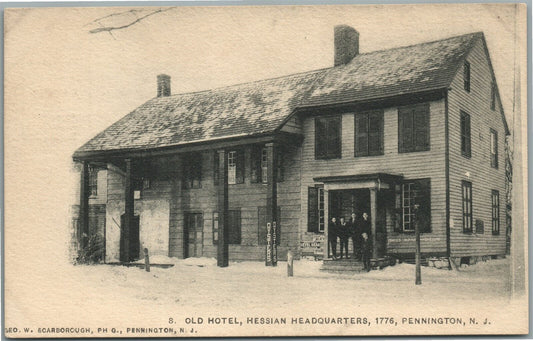 PENNINGTON NJ OLD HOTEL ANTIQUE POSTCARD