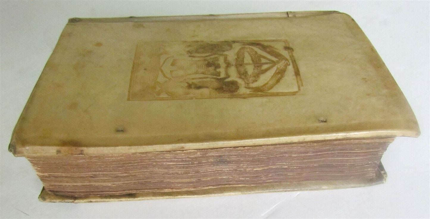 1682 LATIN POETRY COLLECTION by Petrus Francius PRIZED VELLUM BINDING ANTIQUE