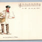 1900 PARIS EXPOSITION ANTIQUE POSTCARD STREET VENDOR ART SELLER w/ MUSIC NOTES