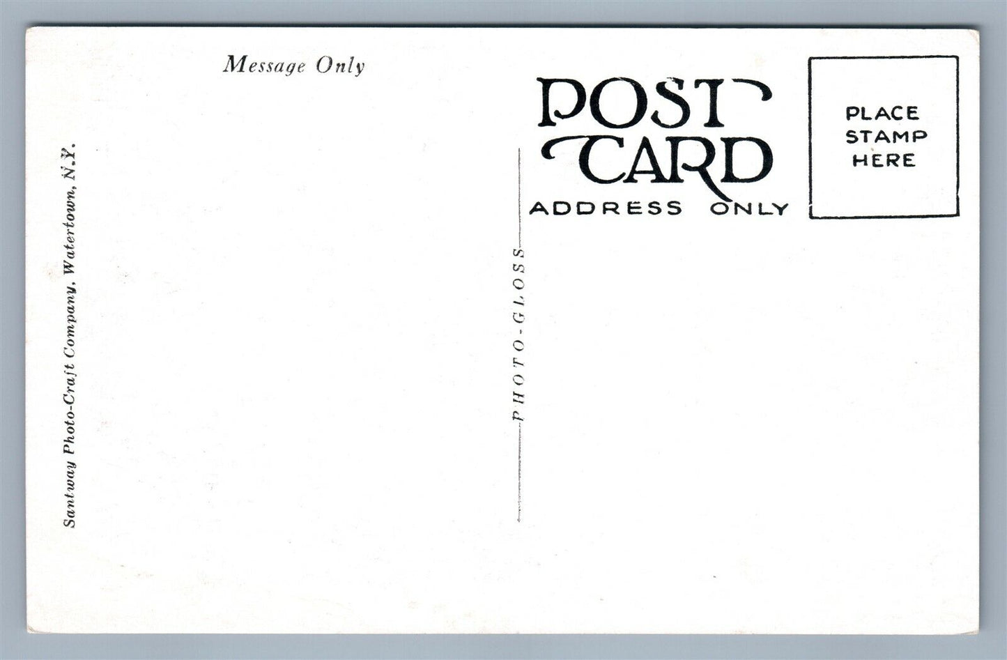 CARTHAGE NY US POST OFFICE VINTAGE POSTCARD