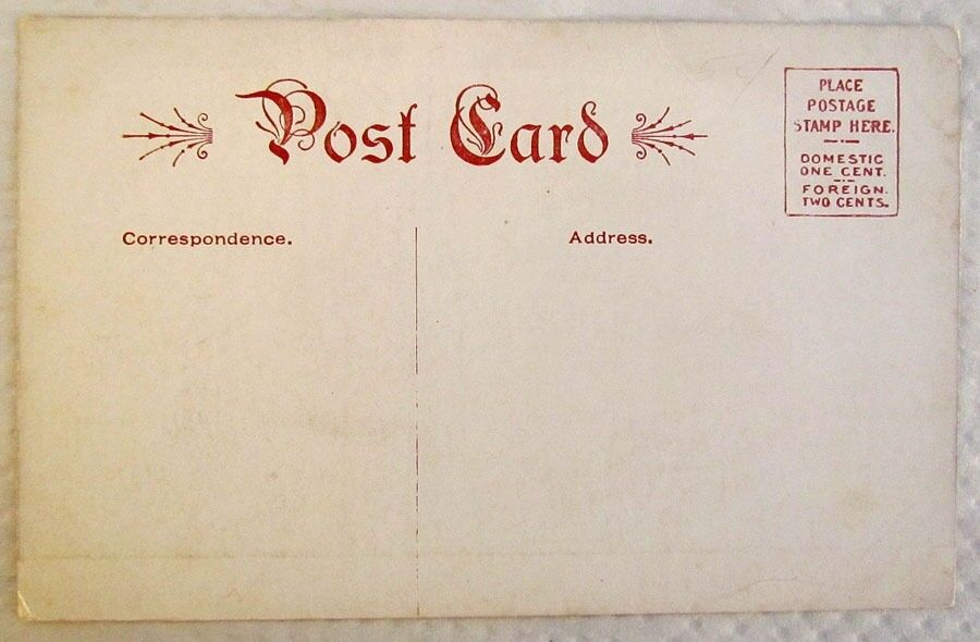 ANTIQUE POSTCARD - GROVE AVENUE LEOMINSTER MA