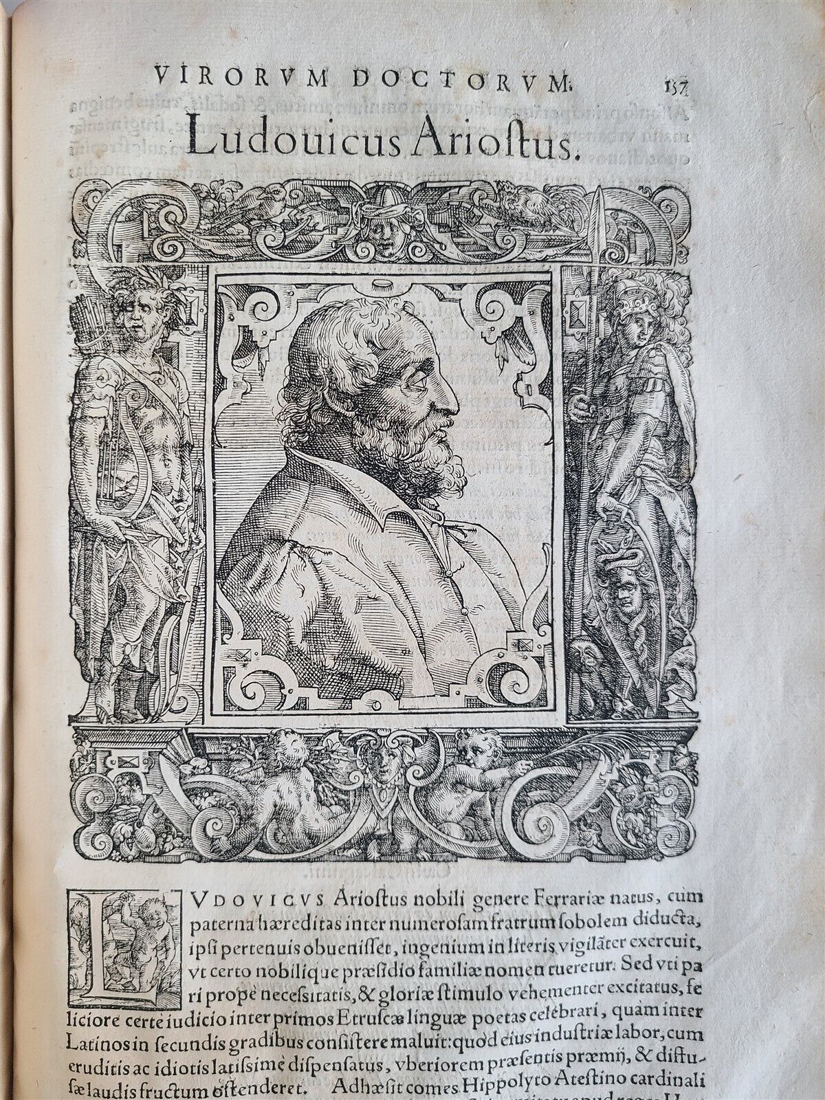 1577 ELOGIA VIRORUM LITERIS ILLUSTRIUM 63 ENGRAVINGS by Tobias Stimmer antique