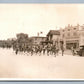 US ARMY PARADE WWI ANTIQUE REAL PHOTO POSTCARD RPPC DODGE BROS MOTOR CAR SIGN