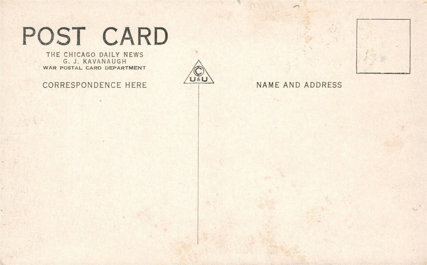 US ARMY & FRENCH OFFICERS GAS ATTACK ANTIQUE WWI ANTIQUE MILITARY POSTCARD