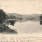ALLEGHENY RIVER TOWARD WARREN 1905 UNDIVIDED ANTIQUE POSTCARD
