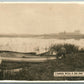 EXAGGERATED FISH 1912 ANTIQUE REAL PHOTO POSTCARD RPPC FISHING