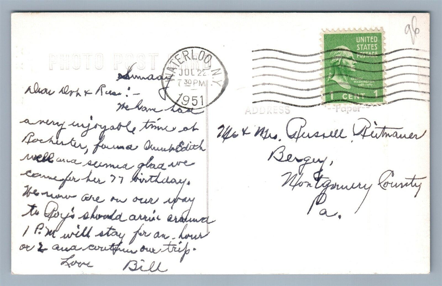 PHELPS NY PRESBYTERIAN CHURCH VINTAGE REAL PHOTO POSTCARD RPPC