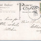 MIDDLEBURGH NY HOTEL BAKER 1911 ANTIQUE POSTCARD
