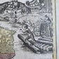 1736 LARGE MAP OF SILESIA POLAND OPPOLIENSIS antique 25 x 4 3/4"