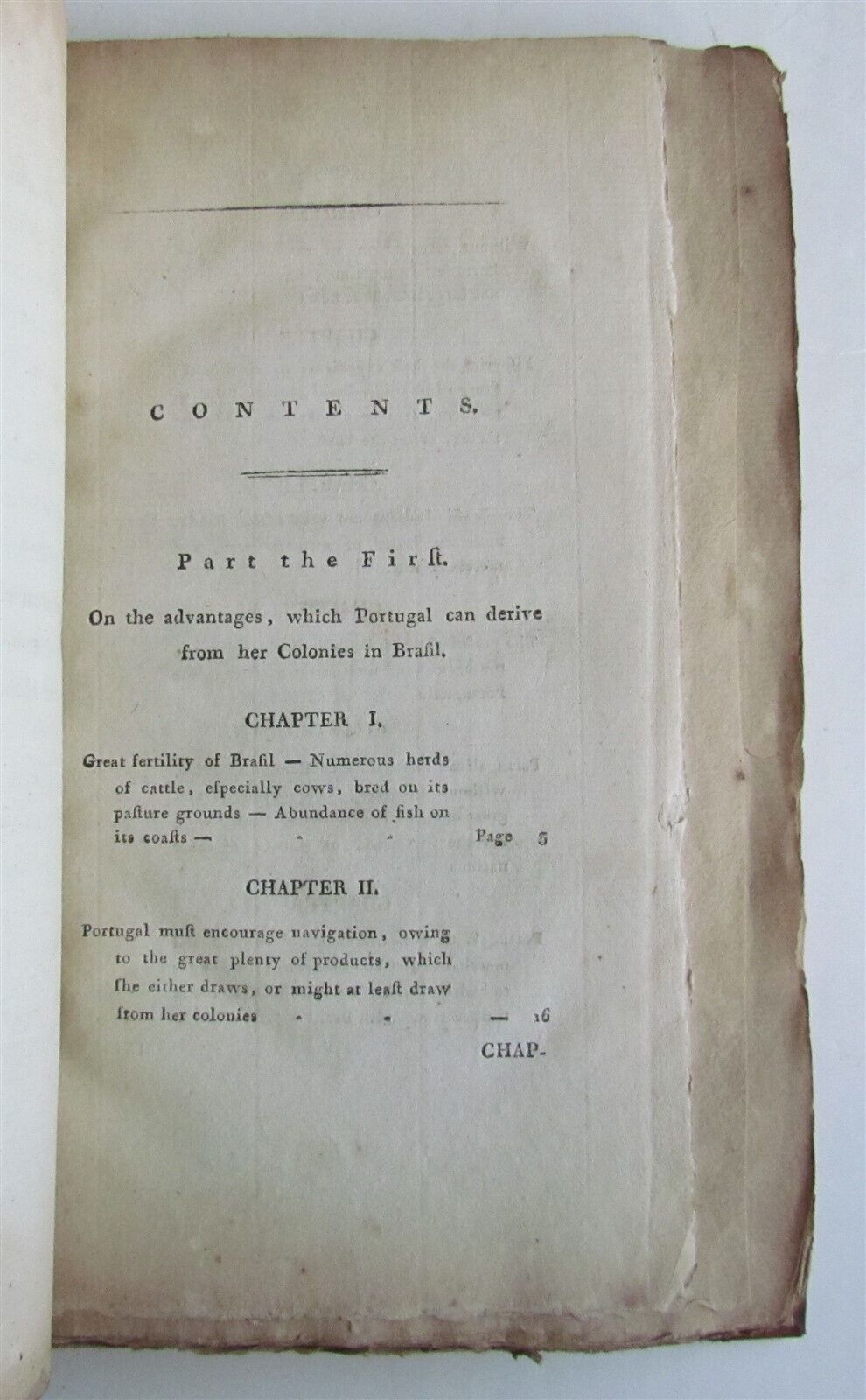 1801 BRAZIL Commerce & Products of Portuguese Colonies in South America antique