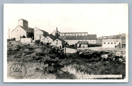 GOLDFIELD NV REDUCTION WORKS VINTAGE REAL PHOTO POSTCARD RPPC