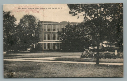 RED BANK NJ SENIOR HIGH SCHOOL ANTIQUE POSTCARD