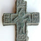 ANTIQUE 18th CENTURY RARE RUSSIAN NECK CROSS icon w/ ST.NIKITA DEVIL BEATER