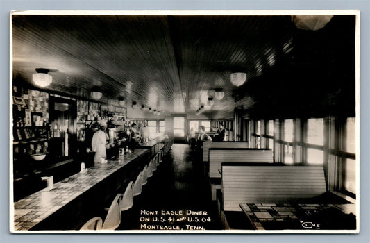 MONTEAGLE TN MONT EAGLE DINER RESTAURANT VINTAGE REAL PHOTO POSTCARD RPPC