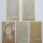 WHEAT BITTERS COMPANY NEW YORK 5 ANTIQUE VICTORIAN TRADE CARDS ADVERTISING