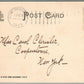 SOMERVILLE NJ WALLACE HOUSE WASHINGTON'S HEADQUARTERS ANTIQUE POSTCARD