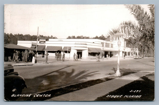 STARKE FL BLANDING CENTER VINTAGE REAL PHOTO POSTCARD RPPC COCA COLA SIGN