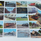 LOT OF 24 VINTAGE POSTCARDS train railway railroad