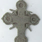 RUSSIAN 18th CENTURY RARE SHAPE ANTIQUE BRASS NECK CROSS icon