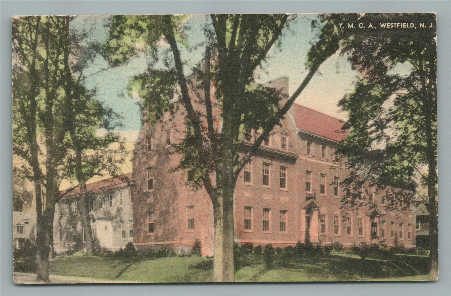 WESTFIELD NJ YMCA VINTAGE POSTCARD