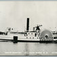 STEAMSHIP DAVID WESTON ST.JOHN RIVER CANADA VINTAGE REAL PHOTO POSTCARD RPPC