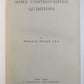 1892 ESSAYS UPON SOME CONTROVERTED QUESTIONS by THOMAS HUXLEY antique