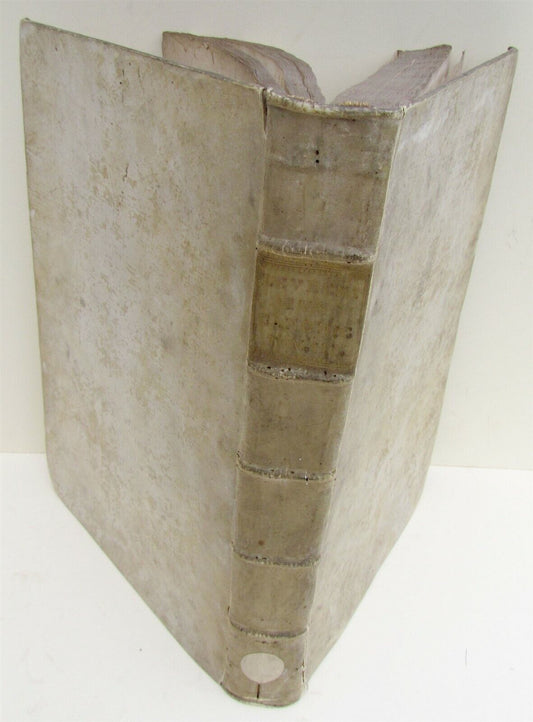 1729 ANTIQUE VELLUM BOUND FOLIO FORUM ECCLESIASTICUM by PETRO LEURENIO v.3