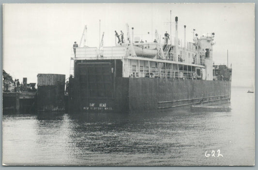 SHIP GAY HEAD VINTAGE REAL PHOTO POSTCARD RPPC