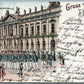 GRUSS AUS BERLIN ZEUGHAUS MILITARY PARADE UNDIVIDED ANTIQUE POSTCARD w/ STAMP