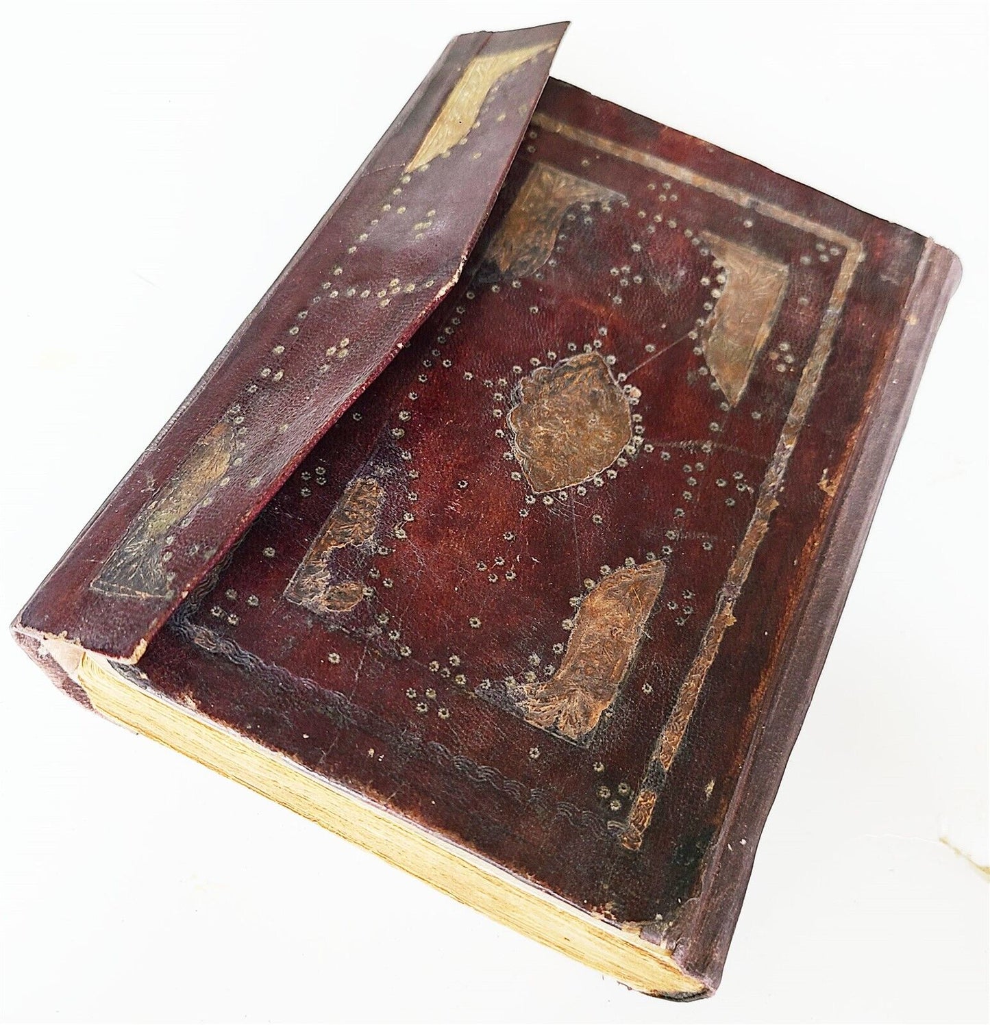 EARLY 19th century KORAN OTTOMAN MANUSCRIPT ILLUMINATED antique QURAN ISLAMIC