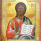 RUSSIAN ICON of JESUS CHRIST 19th CENTURY ANTIQUE hand painted HIGH QUALITY