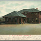 WASHINGTON NJ RAILROAD STATION RAILWAY TRAIN DEPOT 1907 ANTIQUE POSTCARD