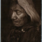 RED CLOUD OGALALA INDIAN 1987 POSTCARD photo by E.S.CURTIS