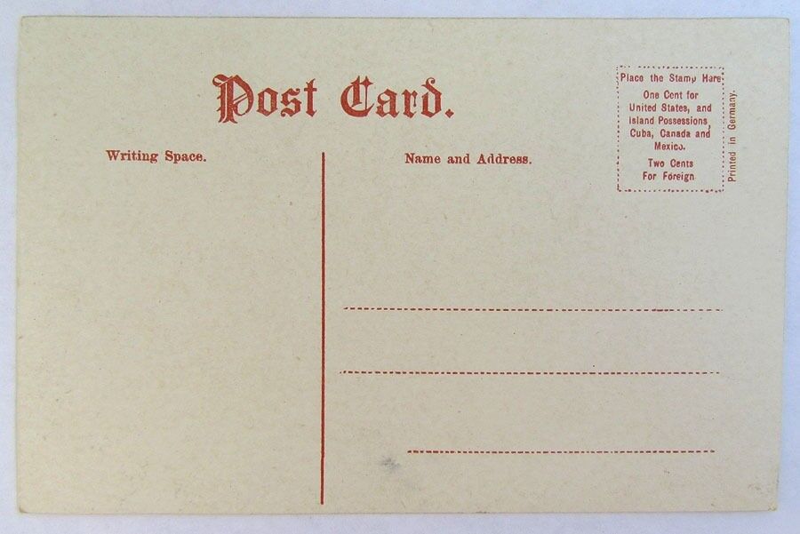 ANTIQUE POSTCARD SOUVENIR FROM NEWTON N.J.