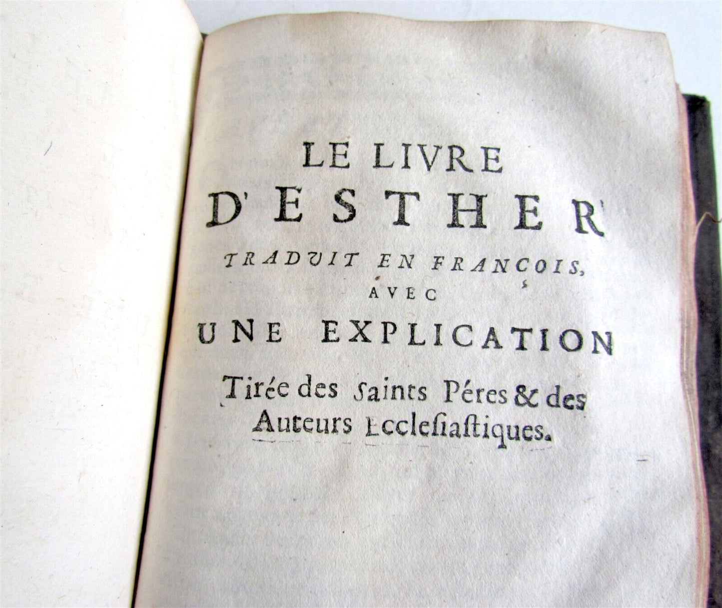 1594 BIBLE in FRENCH antique Tobie Judith et Esther PART OF OLD TESTAMENT