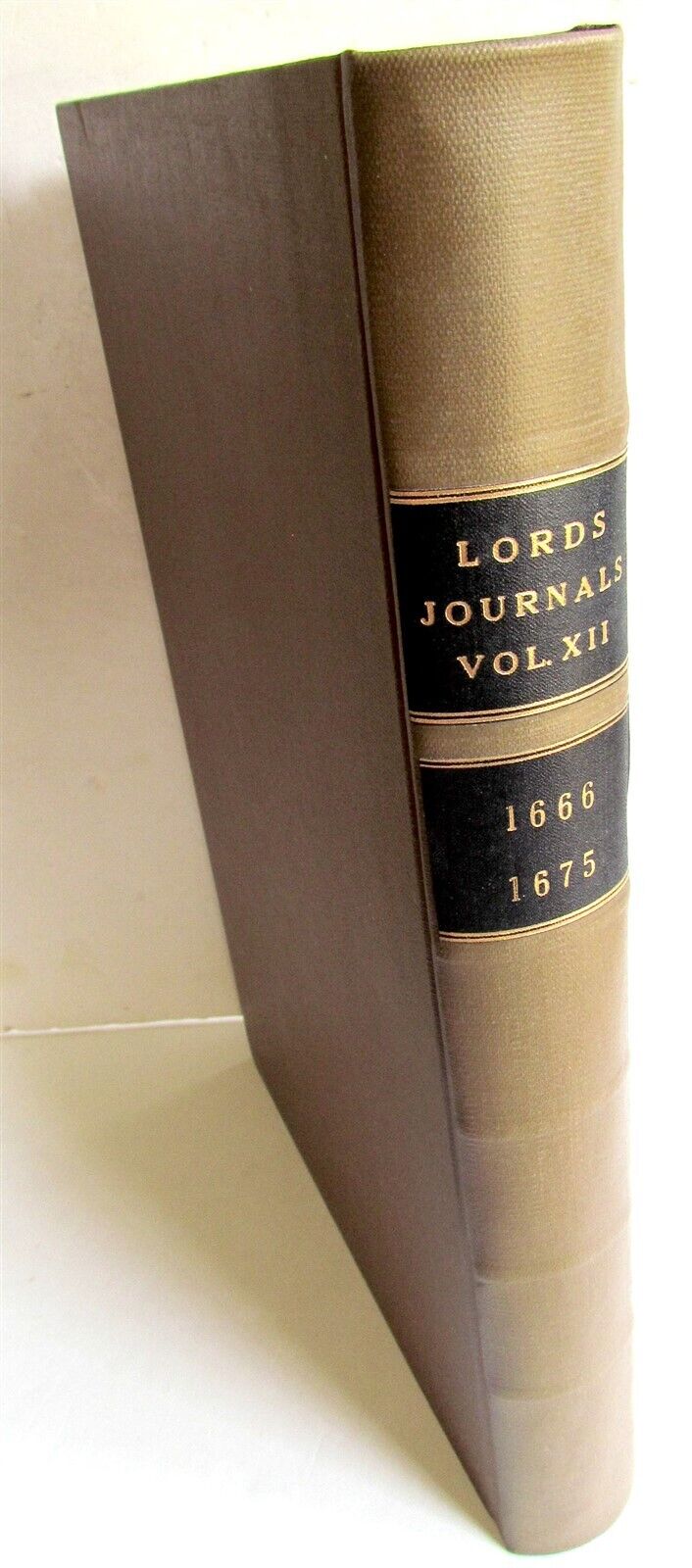 JOURNALS OF THE HOUSE OF LORDS 1666-1675 large folio antique in ENGLISH