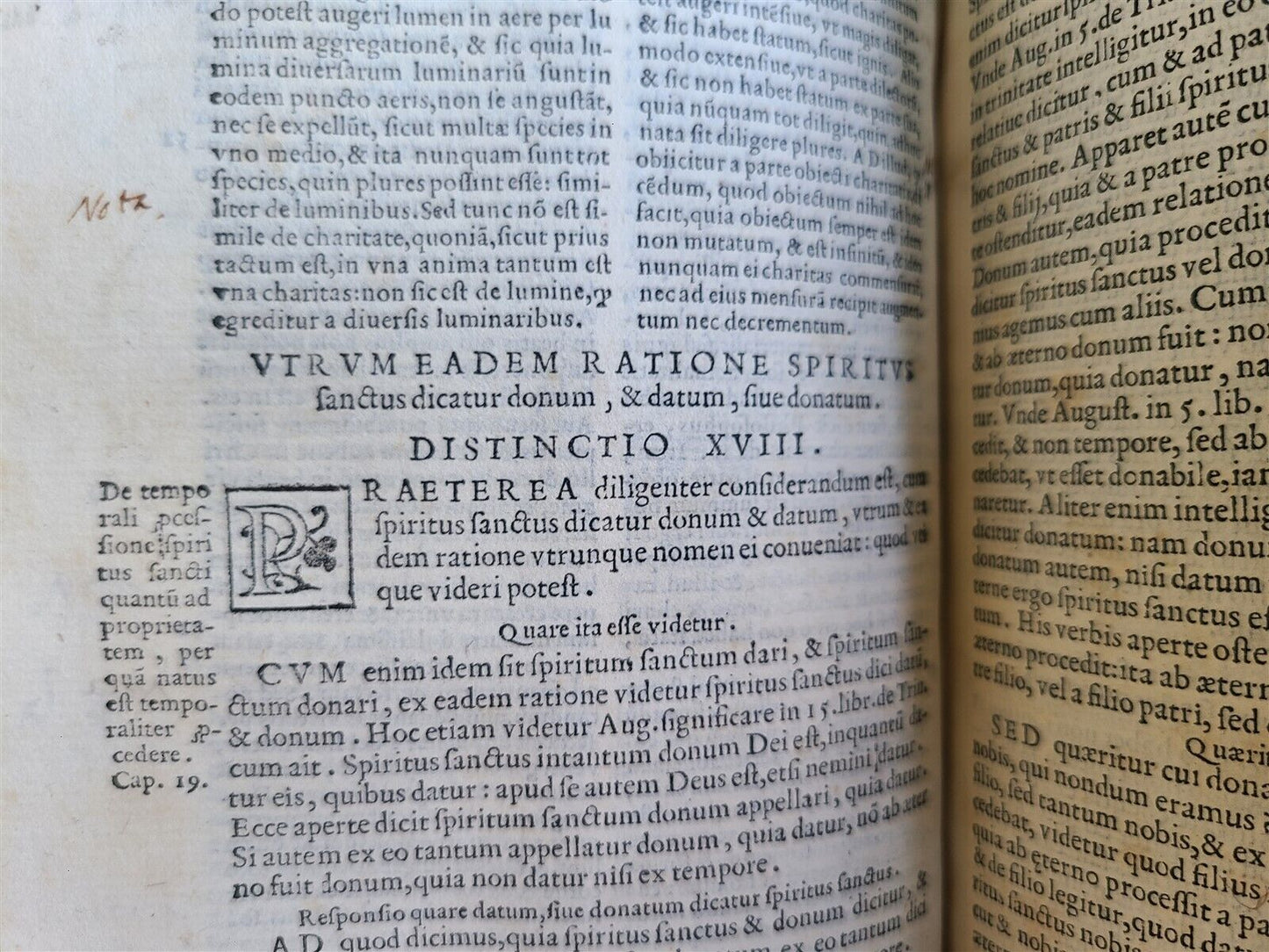 1569 Bonaventura Scriptum sententiarum Petri Lombardi antique VELLUM 16 CENTURY