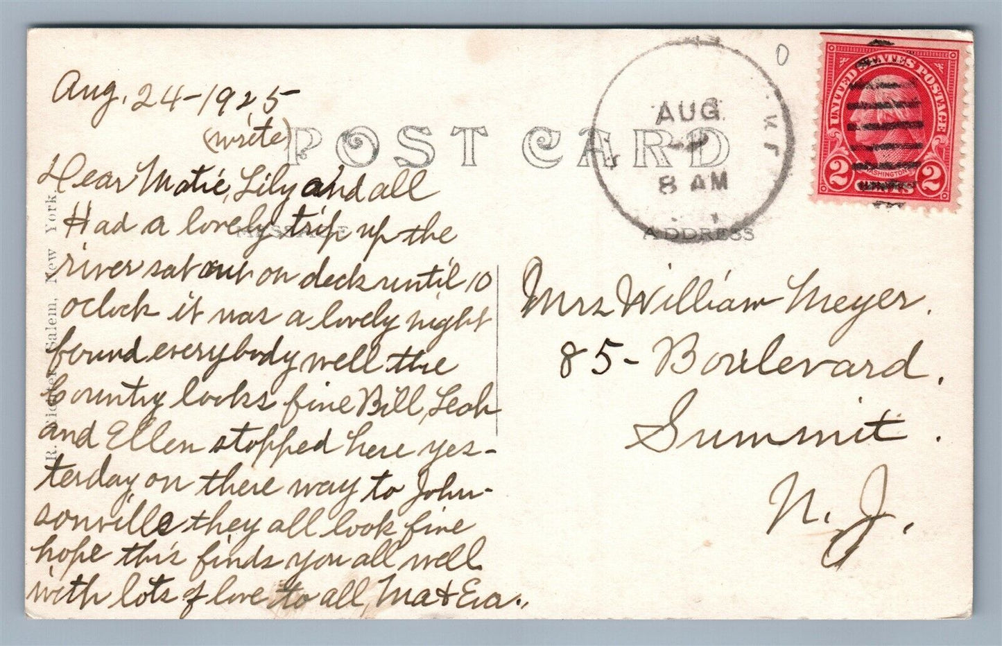 SCHAGHTICOKE NY PARK ANTIQUE REAL PHOTO POSTCARD RPPC