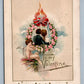 VALENTINE 1914 COPYRIGHT EMBOSSED ANTIQUE POSTCARD by JOHN WINSCH