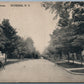 DUNKIRK NY WEST FOURTH STREET 1917 ANTIQUE POSTCARD
