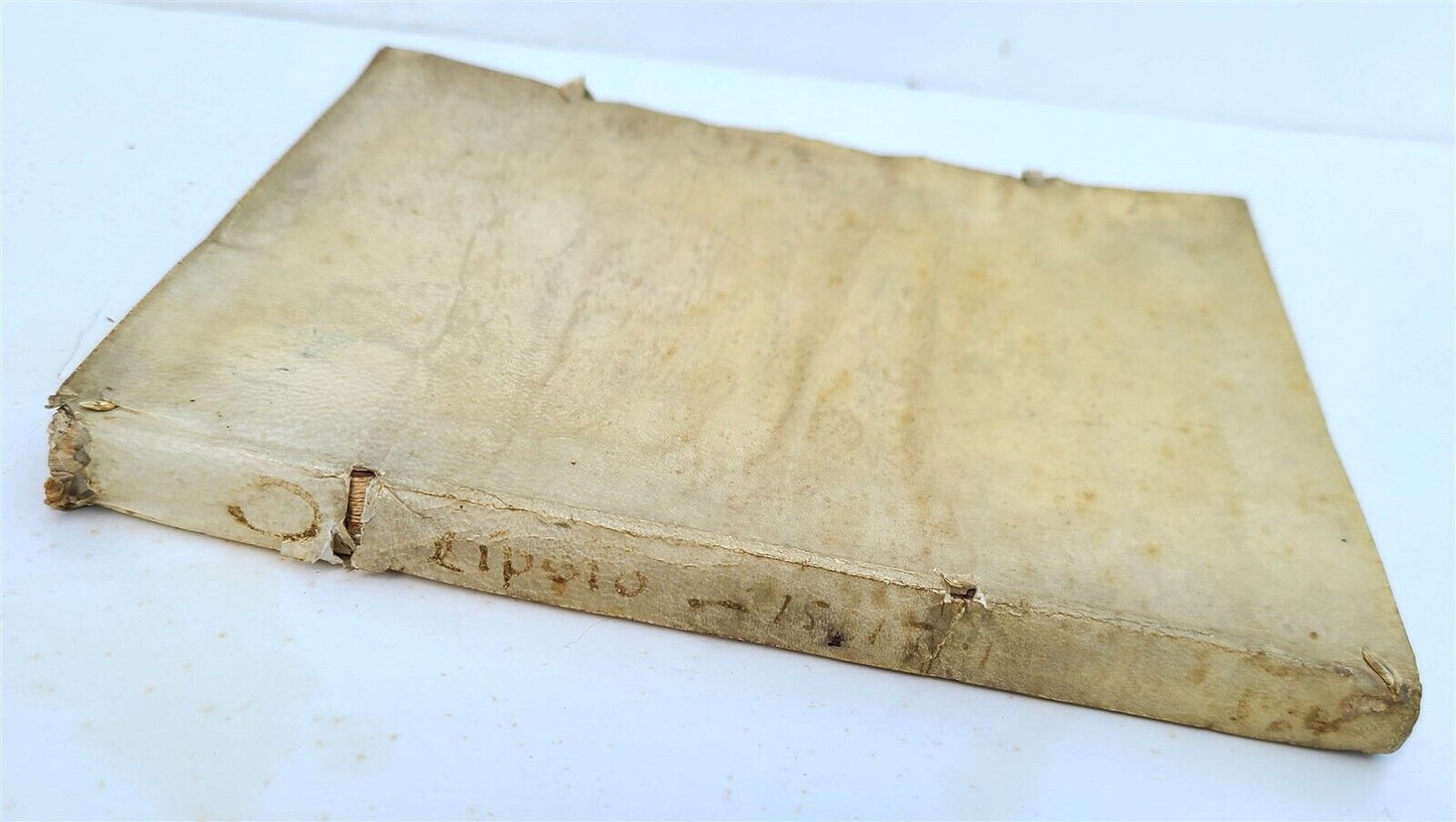 1582 ROMAN GLADIATORS HISTORY antique VELLUM BINDING 1st edition PLANTIN 16th C.