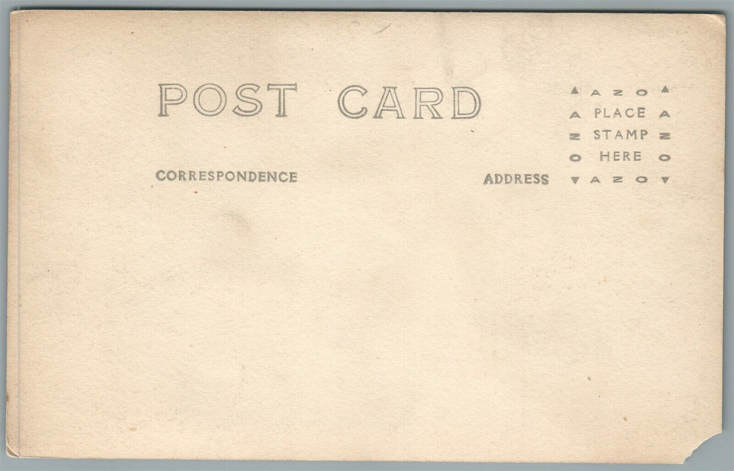 US SOLDIER w/ AMERICAN FLAG ANTIQUE REAL PHOTO POSTCARD RPPC