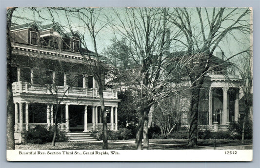 GRAND RAPIDS WI THIRD STREET ANTIQUE POSTCARD