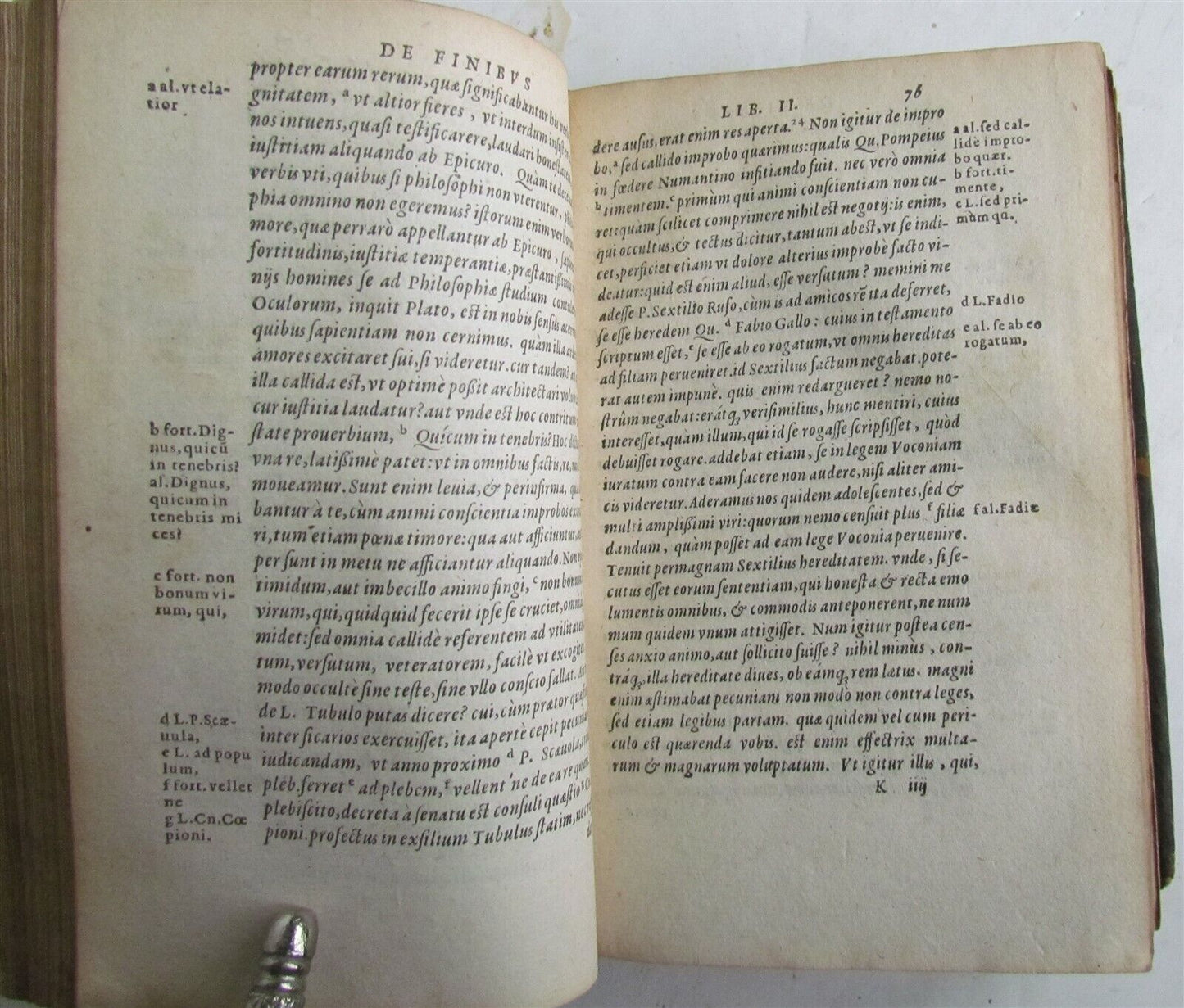 1581 CICERO PHILOSOPHICORUM 16th CENTURY