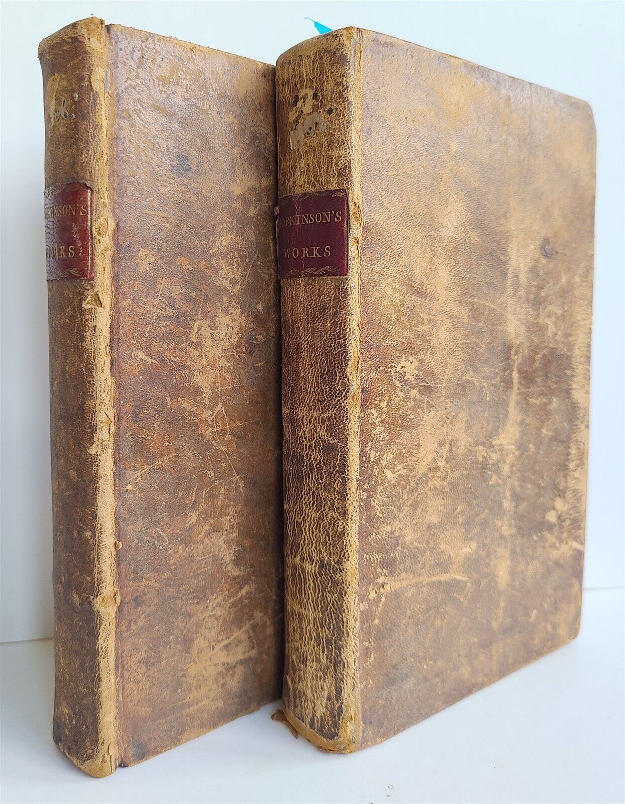 1792 MISCELLANEOUS ESSAYS WRITINGS of FRANCIS HOPKINSON 2 Vols antique AMERICANA