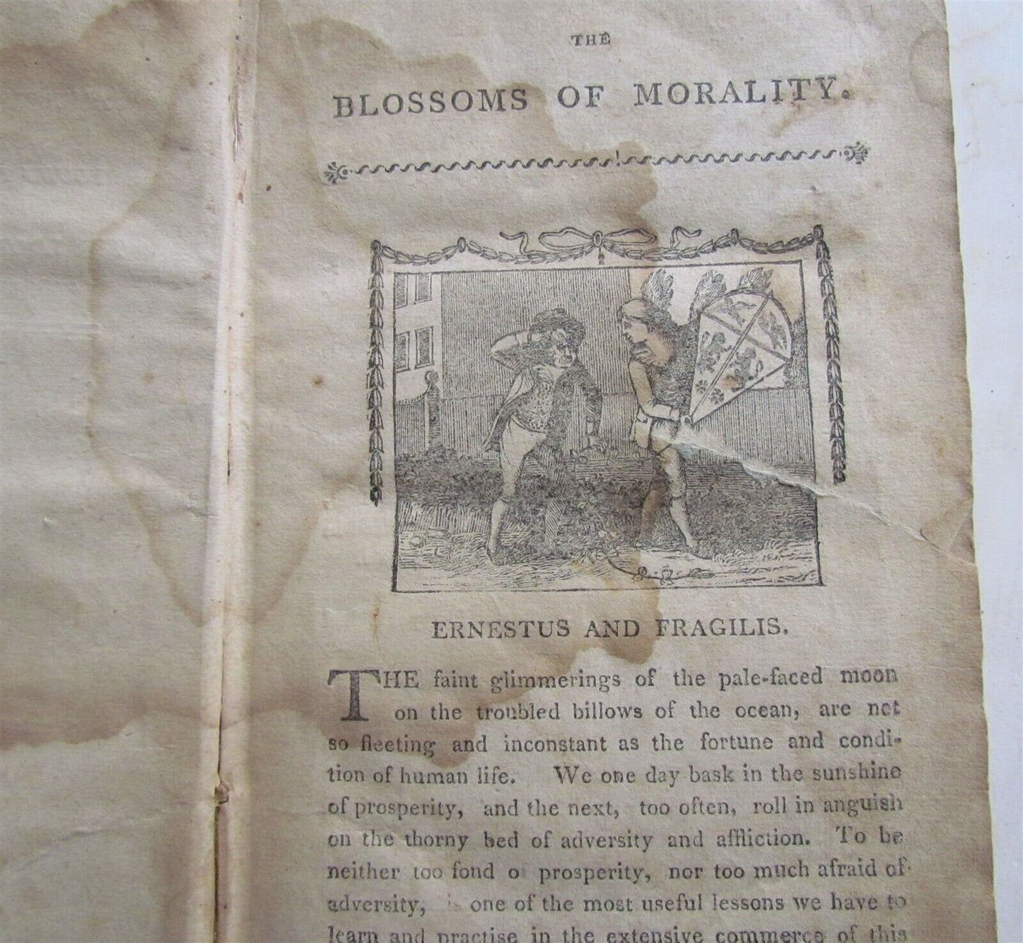 1810 BLOSSOMS of MORALITY antique PHILADELPHIA AMERICANA illustrated