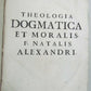 1698 2 VOLUMES ANTIQUE VELLUM FOLIOS 9.5  x 13.5'' THEOLOGIA DOGMATICA